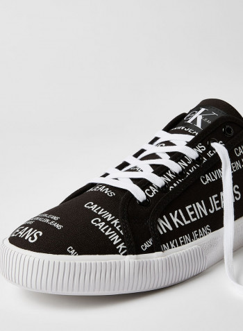 All-Over Logo Sneakers Black