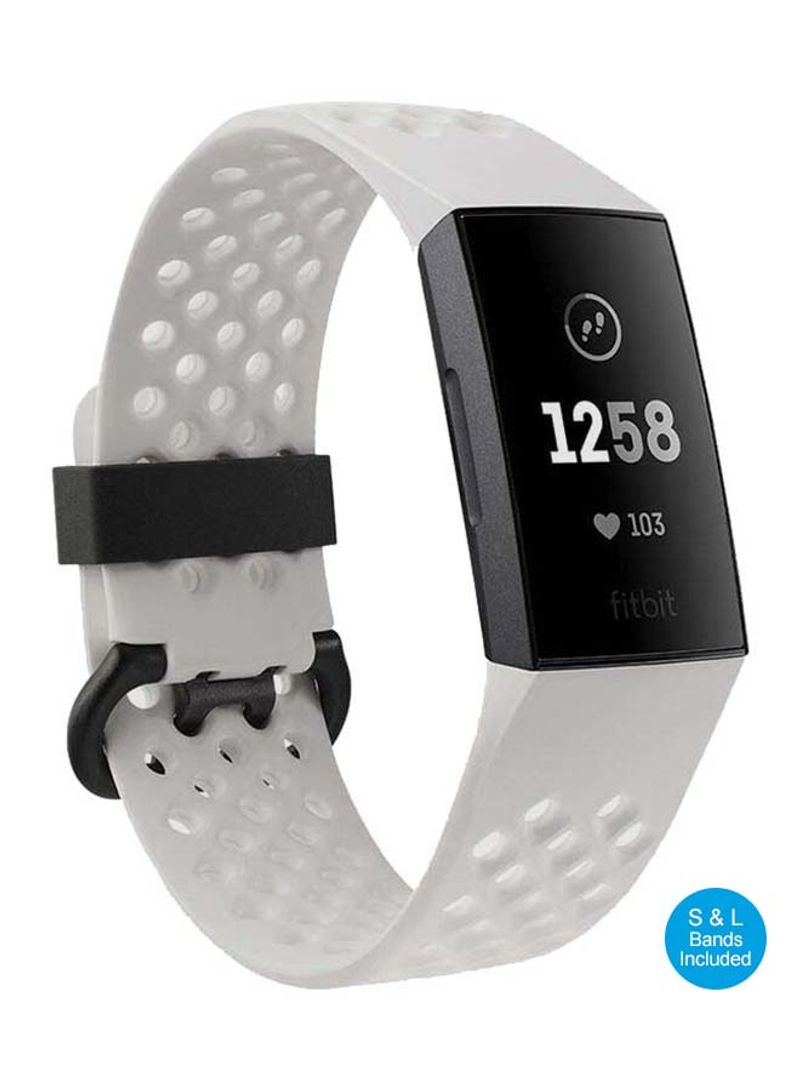Charge 3 NFC Special Edition Advanced Fitness Tracker Frost White/Graphite