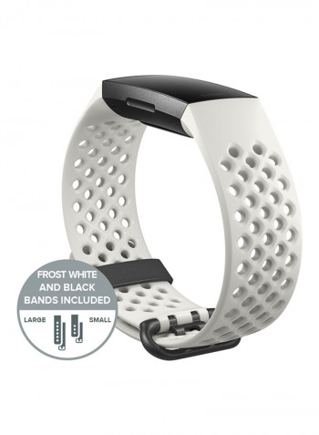 Charge 3 NFC Special Edition Advanced Fitness Tracker Frost White/Graphite