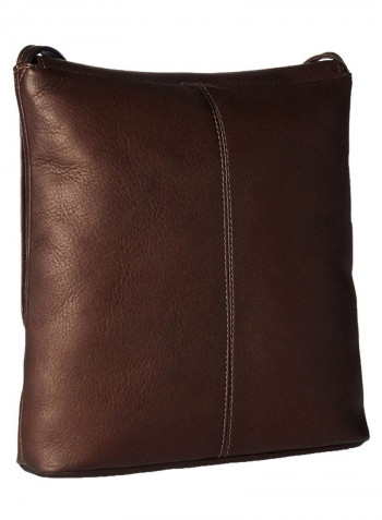Colombian Flap Over Crossbody Bag Brown