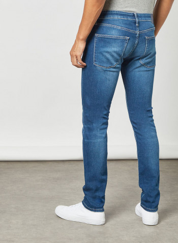 Regular Tapered Fit Jeans Blue