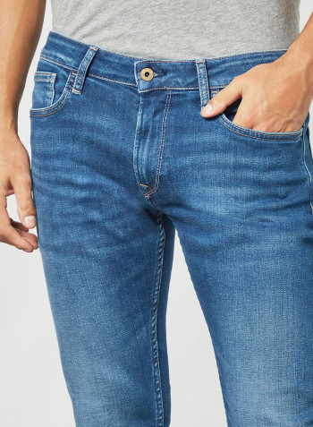 Regular Tapered Fit Jeans Blue