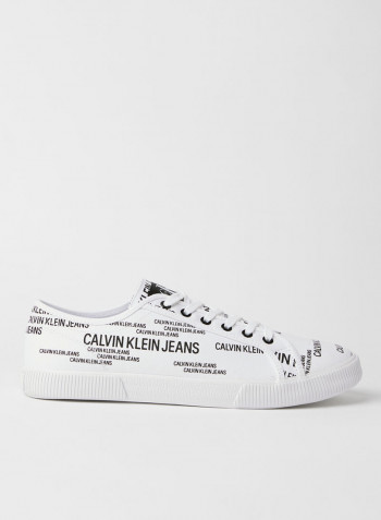 All-Over Logo Sneakers Bright White