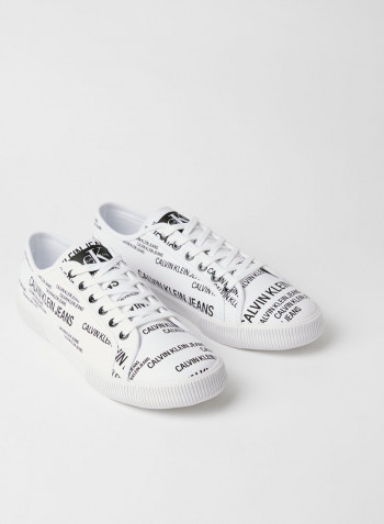 All-Over Logo Sneakers Bright White