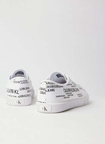All-Over Logo Sneakers Bright White