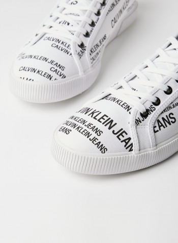 All-Over Logo Sneakers Bright White