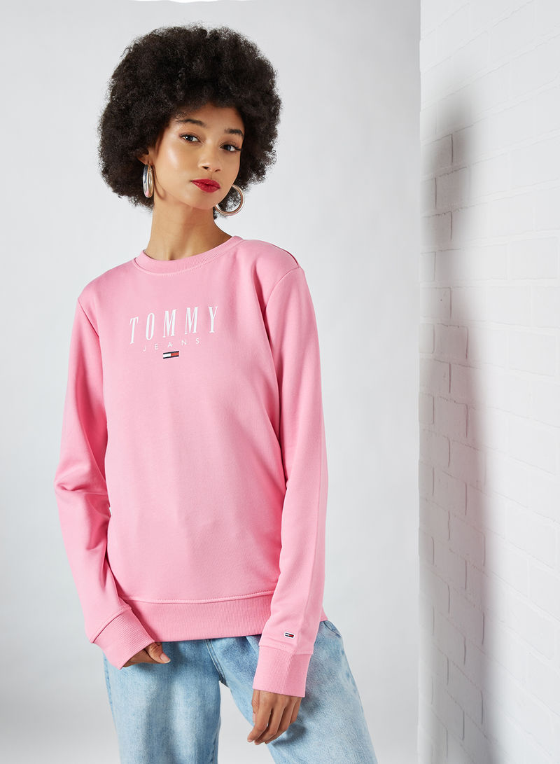 Essential Sweatshirt Pink Daisy
