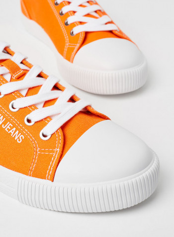 Vulcanized Low Top  Sneakers Orange