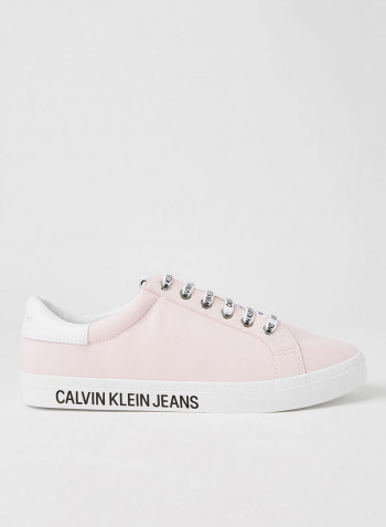 Logo Plimsoll Sneakers Pink