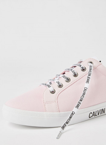 Logo Plimsoll Sneakers Pink