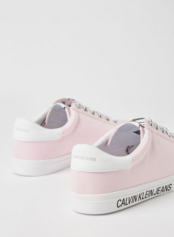 Logo Plimsoll Sneakers Pink