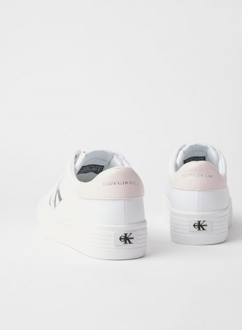 Logo Flatform Sneakers Bright White