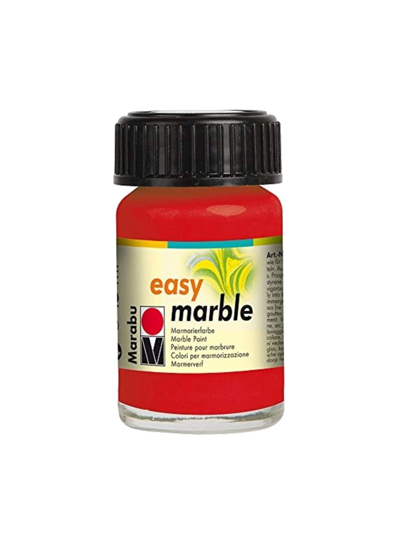 Easy Marble Paint Cherry Red