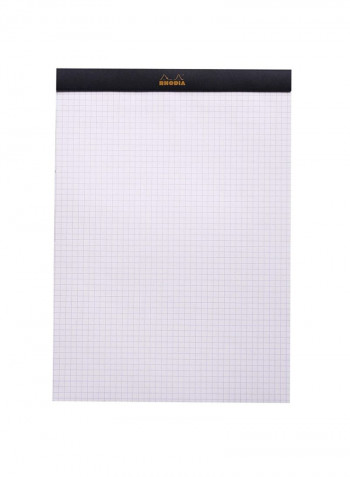80-Sheet Lined Paper Pad Black