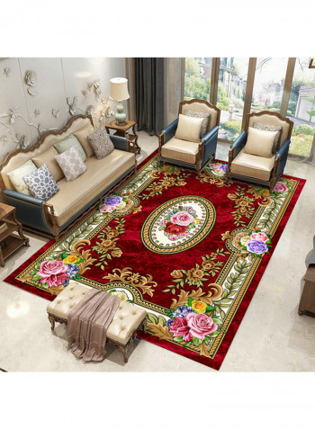 Chic Pattern Living Room Carpet Multicolour 120x160centimeter