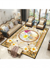 Flower Pattern Living Room Carpet Multicolour 120x160centimeter