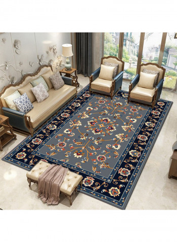 Non-Skid Living Room Carpet Multicolour 120x160centimeter