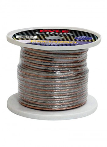 14-Gauge Spool Of Speaker Zip Wire 250feet Silver/Brown
