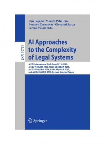 AI Approaches To The Complexity Of Legal Systems Paperback