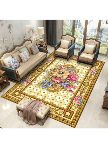 Classic Floral Pattern Floor Carpet Multicolour 120x160centimeter