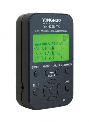 Flash Transmitter For Nikon DSLR Camera 15.19x 15.19x5.08cm Black