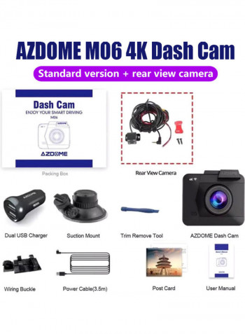 M06 4K WiFi Dash Camera
