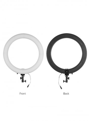 Dimmable Camera LED Photography Ring Light Black/White