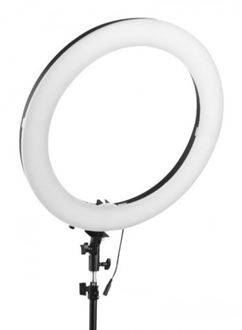 Dimmable Camera LED Photography Ring Light Black/White