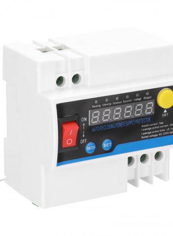 Single-Phase Automatic Reclosing Leakage Protector Multicolour 12 x 8 x 12cm