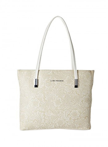 Polyester Blend Handbag LWHB02022WHITE White