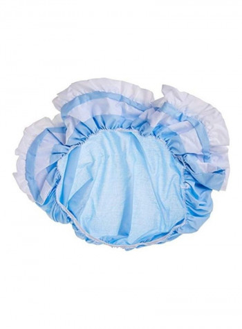 2-Piece Bassinet Liner Skirt And Hood Cover Set
