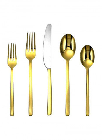 20-Piece Beacon Flatware Set Gold/Silver