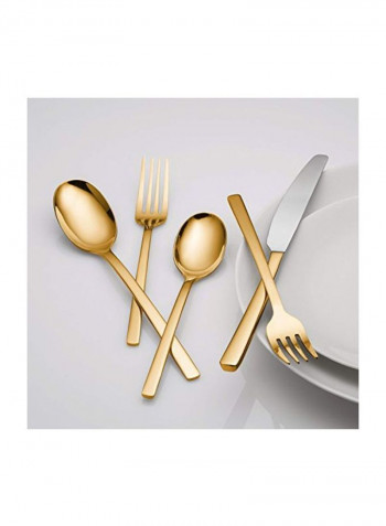 20-Piece Beacon Flatware Set Gold/Silver