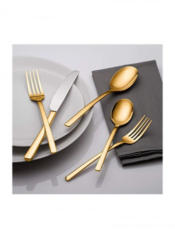20-Piece Beacon Flatware Set Gold/Silver
