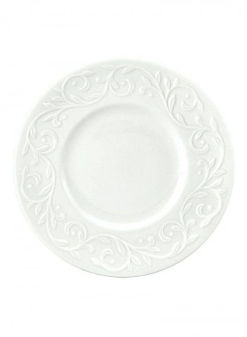 Pack Of 4 Porcelain Dessert Dish White 7.25inch