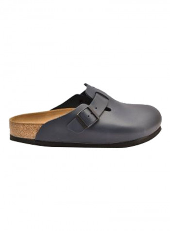 Buckle Detail Clogs Blue