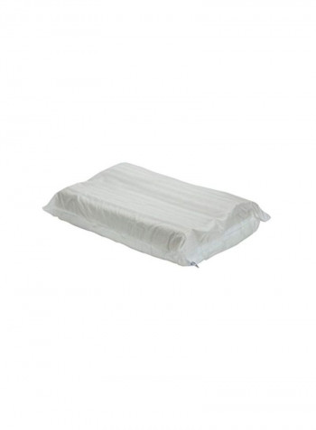 Neck Plus Cervical Pillow Foam White/Brown 21x13x5inch