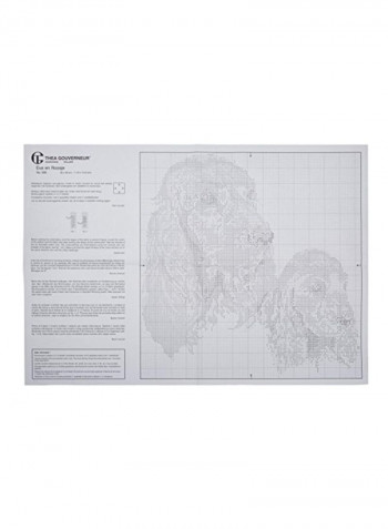 12 Count Counted Cross Stitch Kit Brown/White/Black