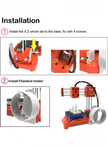 3D Printer With AU Plug Orange