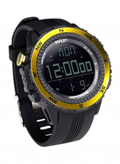 Digital Multifunction Sports Wrist Watch Black/Yellow