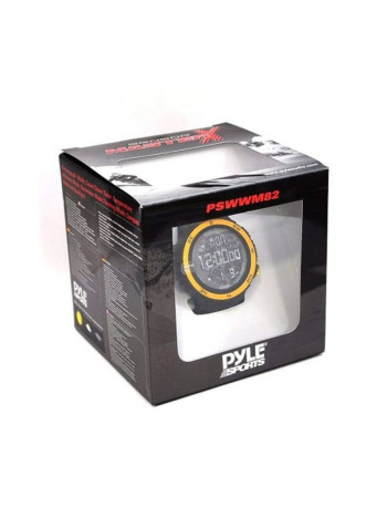Digital Multifunction Sports Wrist Watch Black/Yellow