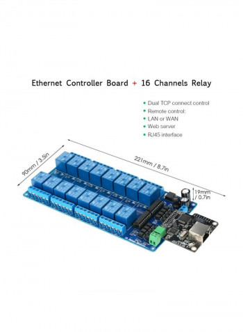 Ethernet Control Module أسود/أزرق