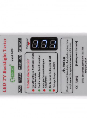 ATC 2-in-1 pH And Temperature Meter White 23.00X3.00X15.50cm