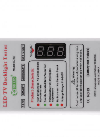 ATC 2-in-1 pH And Temperature Meter White 23.00X3.00X15.50cm