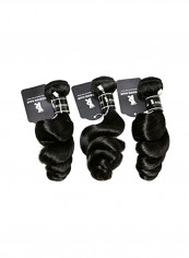 Pack Of 3 Brazilian Virgin Hair Extensions Black 12inch