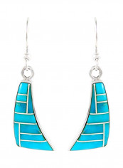 925 Sterling SilverTurquoise Dangle Earrings