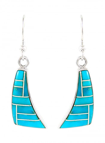 925 Sterling SilverTurquoise Dangle Earrings