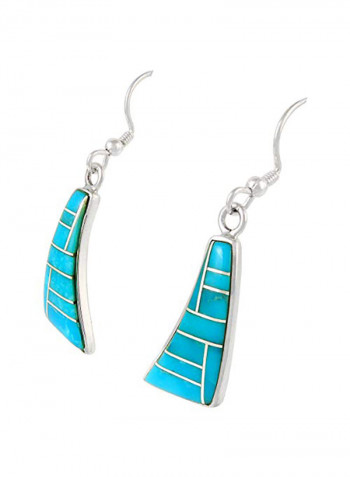 925 Sterling SilverTurquoise Dangle Earrings