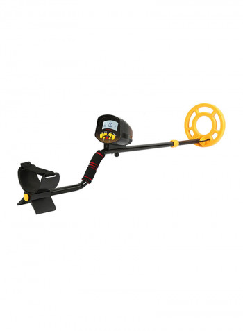 Portable High Sensitivity Underground Metal Detector Black/Yellow