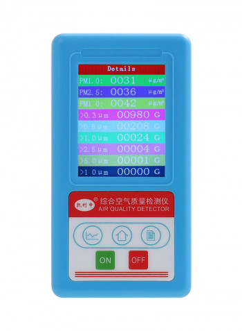 Multifunctional Professional Handheld Carbon Dioxide Detector Blue